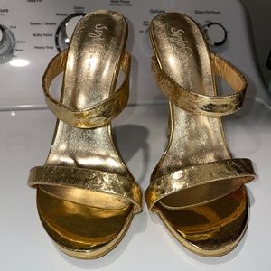 Gold sandals